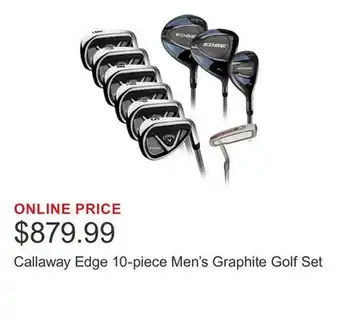 Costco Callaway Edge 10-piece Men's Graphite Golf Set offer