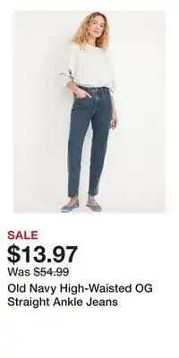 Old Navy Old Navy High-Waisted OG Straight Ankle Jeans offer