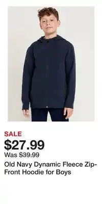 Old Navy Old Navy Dynamic Fleece Zip-Front Hoodie for Boys offer