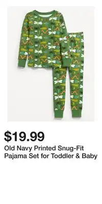 Old Navy Old Navy Printed Snug-Fit Pajama Set for Toddler & Baby offer