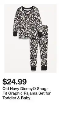 Old Navy Old Navy Disney Snug-Fit Graphic Pajama Set for Toddler & Baby offer