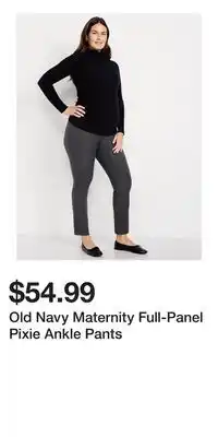 Old Navy Old Navy Maternity Full-Panel Pixie Ankle Pants offer
