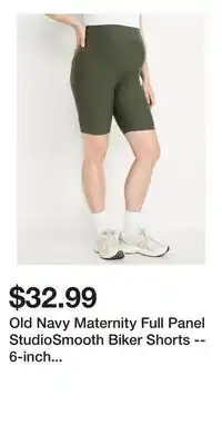 Old Navy Old Navy Maternity Full Panel StudioSmooth Biker Shorts -- 6-inch inseam offer