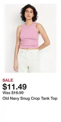 Old Navy Old Navy Snug Crop Tank Top offer
