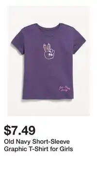 Old Navy Old Navy Short-Sleeve Graphic T-Shirt for Girls offer