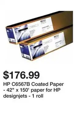 Newegg HP C6567B Coated Paper - 42 x 150' paper for HP designjets - 1 roll offer