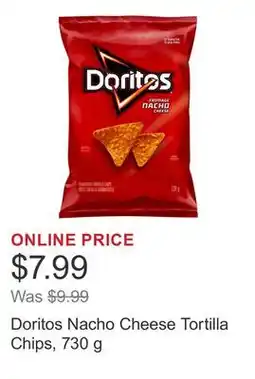 Costco Doritos Nacho Cheese Tortilla Chips, 730 g offer