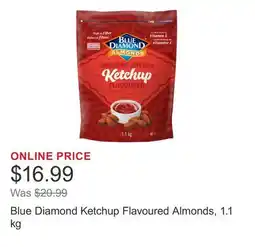 Costco Blue Diamond Ketchup Flavoured Almonds, 1.1 kg offer