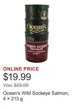 Costco Ocean's Wild Sockeye Salmon, 4 × 213 g offer