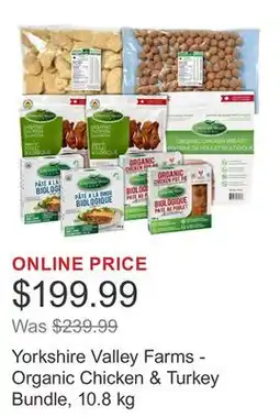 Costco Yorkshire Valley Farms - Organic Chicken & Turkey Bundle, 10.8 kg offer