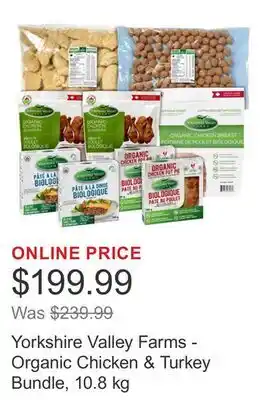 Costco Yorkshire Valley Farms - Organic Chicken & Turkey Bundle, 10.8 kg offer