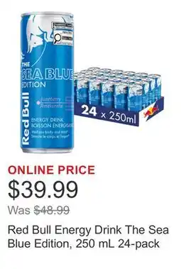 Costco Red Bull Energy Drink The Sea Blue Edition, 250 mL 24-pack offer