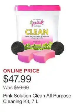 Costco Pink Solution Clean All Purpose Cleaning Kit, 7 L offer