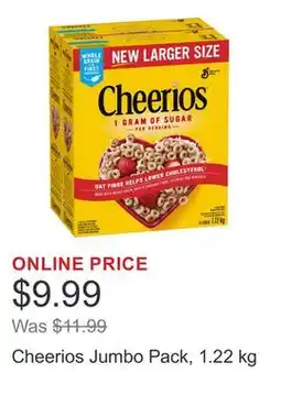 Costco Cheerios Jumbo Pack, 1.22 kg offer