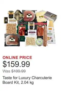 Costco Taste for Luxury Charcuterie Board Kit, 2.04 kg offer