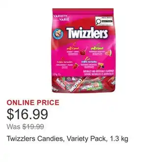 Costco Twizzlers Candies, Variety Pack, 1.3 kg offer
