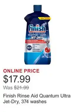 Costco Finish Rinse Aid Quantum Ultra Jet-Dry, 374 washes offer