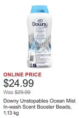 Costco Downy Unstopables Ocean Mist In-wash Scent Booster Beads, 1.13 kg offer