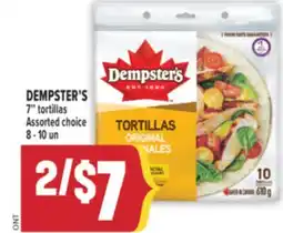 Marché Adonis DEMPSTER'S 7 tortillas offer