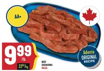 Marché Adonis BEEF SHAWARMA offer
