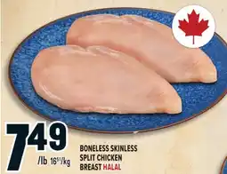 Marché Adonis BONELESS SKINLESS SPLIT CHICKEN BREAST HALAL offer