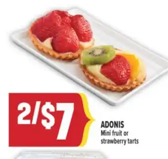Marché Adonis ADONIS Mini fruit or strawberry tarts offer