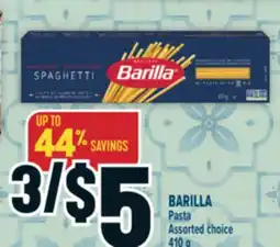 Marché Adonis BARILLA Pasta offer