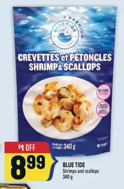Marché Adonis BLUE TIDE Shrimps and scallops offer