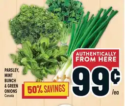 Marché Adonis PARSLEY, MINT BUNCH & GREEN ONIONS offer