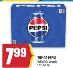Marché Adonis 7UP OR PEPSI SOFT DRINK offer