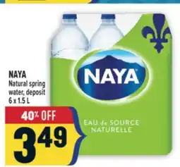 Marché Adonis NAYA Natural spring water, deposit offer