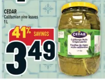 Marché Adonis CEDAR Californian vine leaves offer