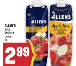 Marché Adonis ALLEN'S JUICE offer