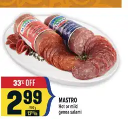 Marché Adonis MASTRO Hot or mild genoa salami offer
