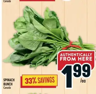 Marché Adonis SPINACH BUNCH offer