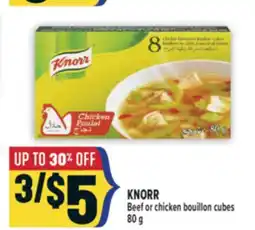 Marché Adonis KNORR Beef or chicken bouillon cubes offer