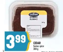 Marché Adonis CEDAR Sumac spice offer