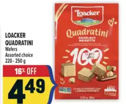 Marché Adonis LOACKER QUADRATINI Wafers offer