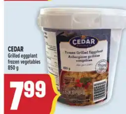 Marché Adonis CEDAR Grilled eggplant frozen vegetables offer