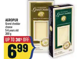 Marché Adonis AGROPUR Grand cheddar cheese 5-6 years old offer