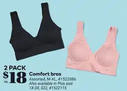 Giant Tiger Comfort bras offer