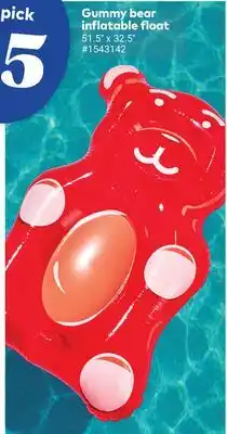 Giant Tiger Gummy bear inflatable float offer