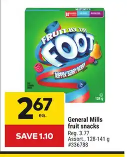 Giant Tiger General Mills fruit snacks offer