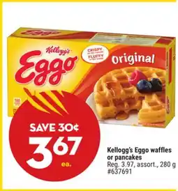 Giant Tiger Kellogg's Eggo waffles or pancakes offer