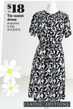Giant Tiger Tie-waist dress offer
