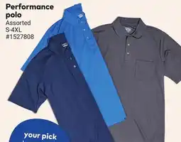 Giant Tiger Performance polo offer