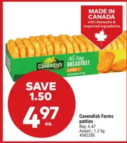 Giant Tiger Cavendish Farms patties offer