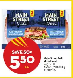 Giant Tiger Main Street Deli sliced meat offer