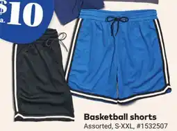 Giant Tiger Basketball shorts offer