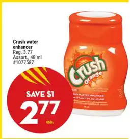 Giant Tiger Crush water enhancer offer